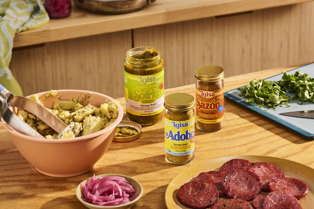 photo featuring 3 bottles of Spanish seasoning